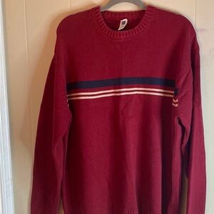 Men's Red Crewneck Sweater